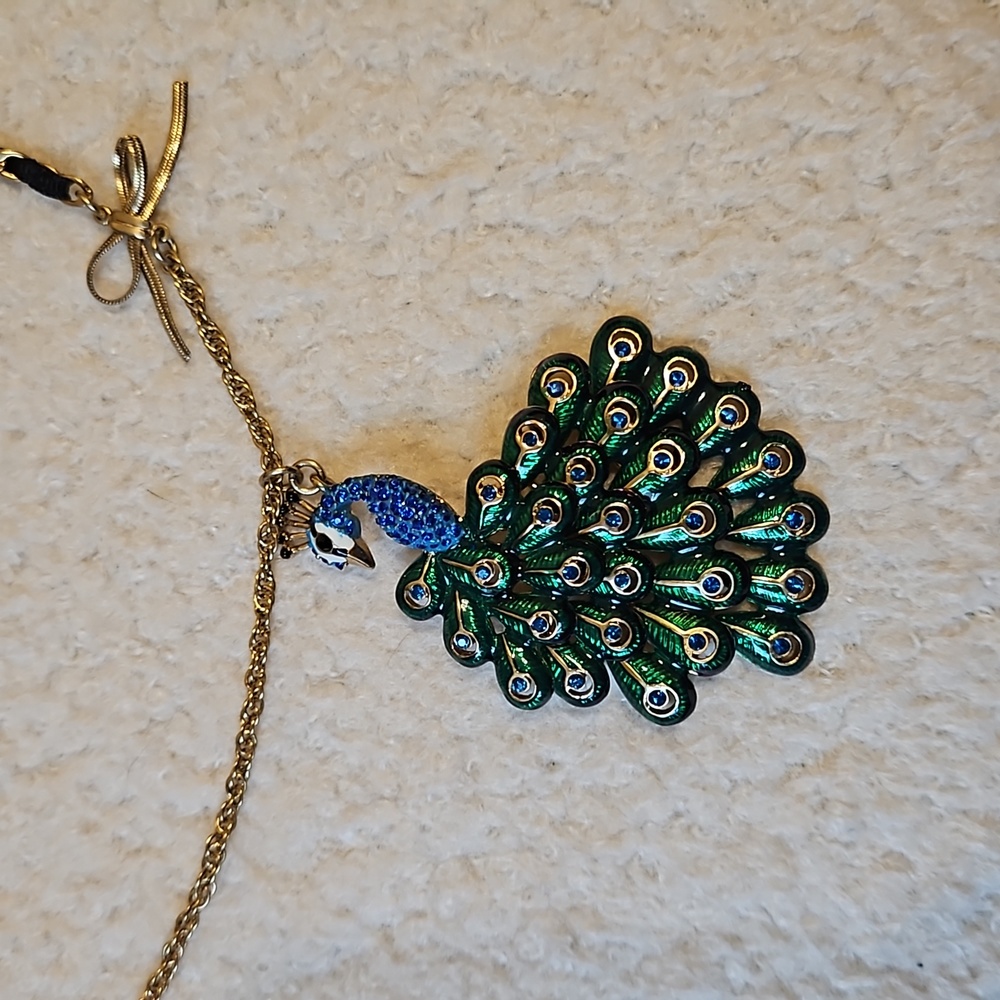 Betsey Johnson Peacock Necklace